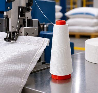 new paraffin-coated polyester thread