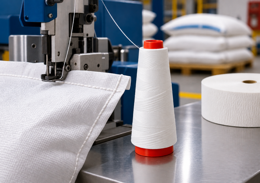 new paraffin-coated polyester thread