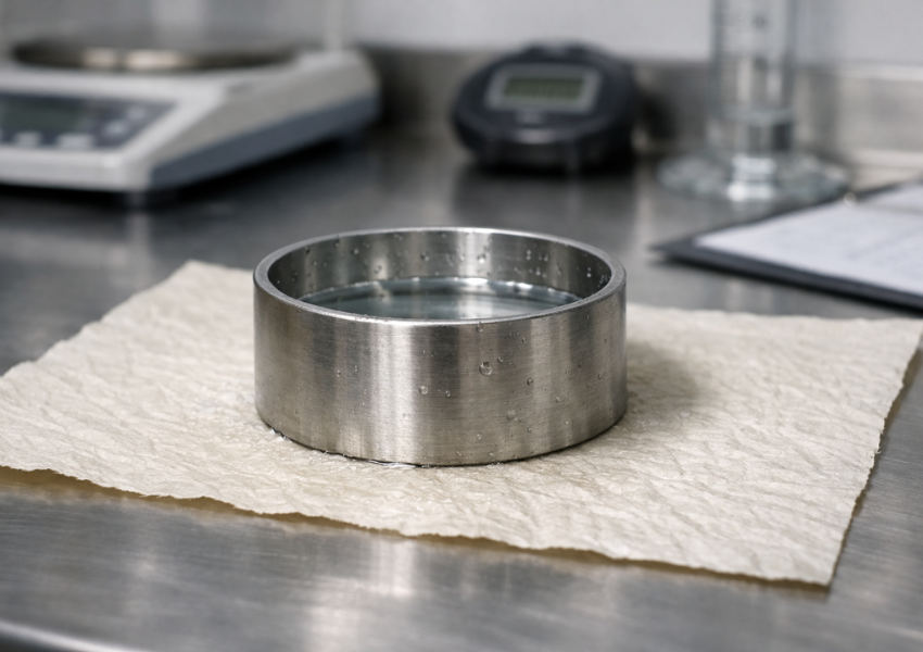 Technical crepe paper used in an industrial environment with humidity control